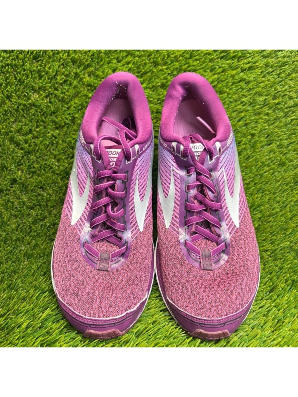Brooks Ghost 10 Womens Size 9 Purple Blue White Athletic Running Shoes Sneakers - Picture 5 of 12